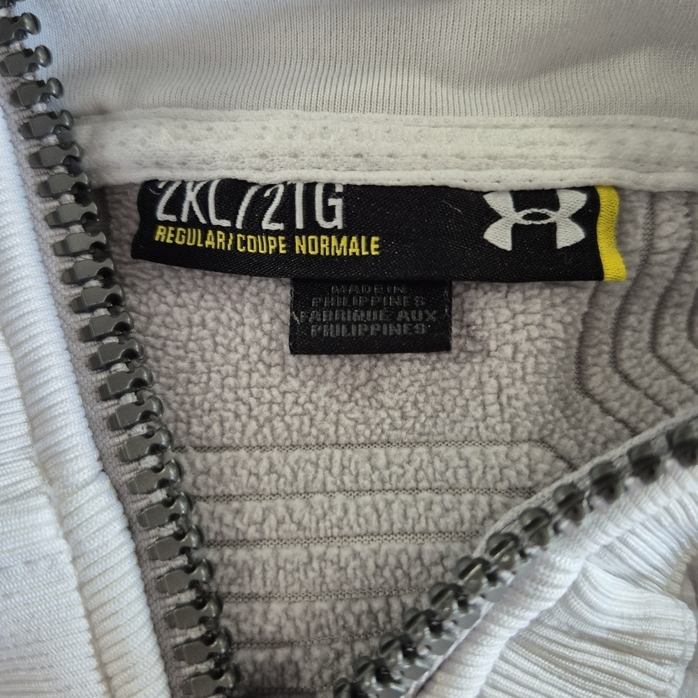 Under Armour Zip Up Jacket Sweater Hooded Pockets 2XL - Picture 4 of 11